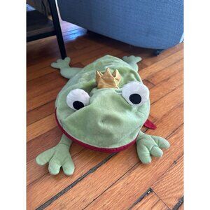 Ikea Minnen Groda Frog Prince Pajama Holder Travel Plush Stuffed Animal